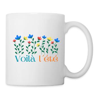 Voilà l'été Floral Burst - Mug - white - Right