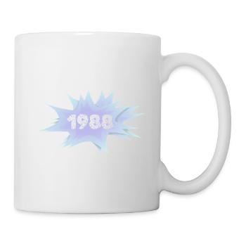 Jahrgang 1996 Neon-Explosion - Tasse - Weiß - Rechts