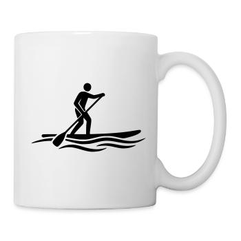 Stand Up Paddle SUP Board Sports Nautiques Lac - Mug blanc - blanc - Droite