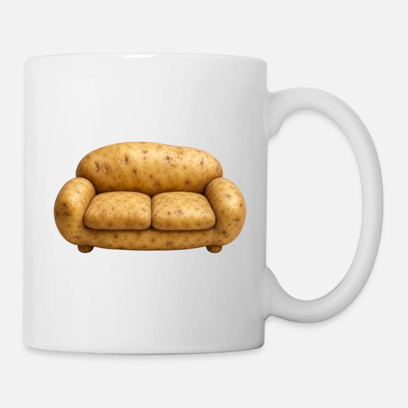 PATATE DE CANAPÉ - Mug blanc - blanc