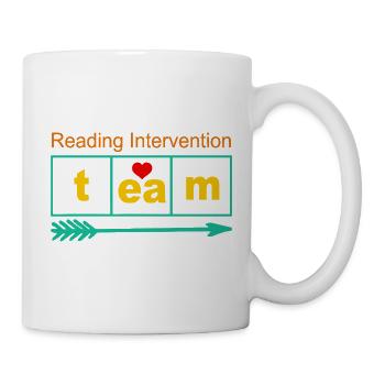 Reading Intervention Team Emblem - Tasse - Weiß - Rechts