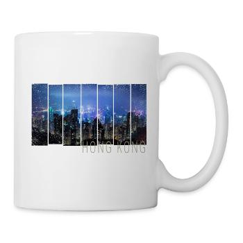Hong Kong Island with Skyline Panorama Souvenir - Mug - white - Right