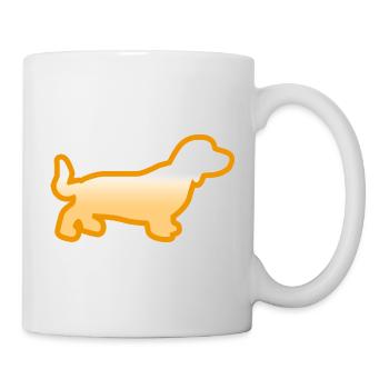 Dackel - Tasse - Weiß - Rechts