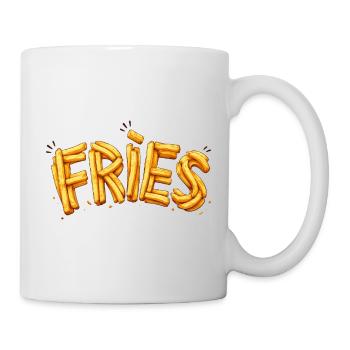 Frieze French Fries Typography Design - Mug - white - Right