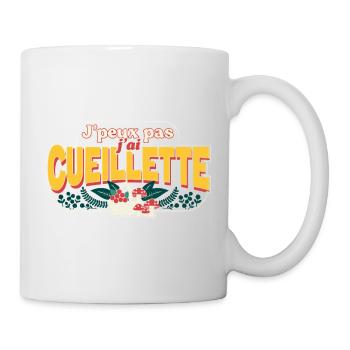 J'peux pas j'ai Cueillette - Mug blanc - blanc - Droite
