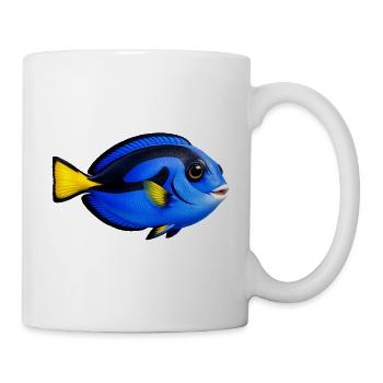 Poisson chirurgien Poisson de mer coloré - Mug blanc - blanc - Droite
