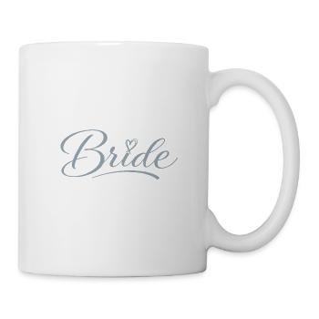 Bridal wreath font with heart - Mug - white - Right
