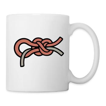 Climbing knots Figure-of-eight knots Climbing Bouldering - Mug - white - Right
