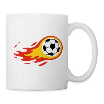 Fußball Deutschland Germany Komet Fanshirt - Tasse - Weiß - Rechts