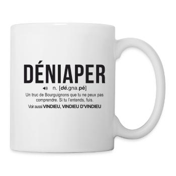 Deniaper N De Gna Pe Un Truc De Bourguignons Qu... - Mug blanc - blanc - Droite