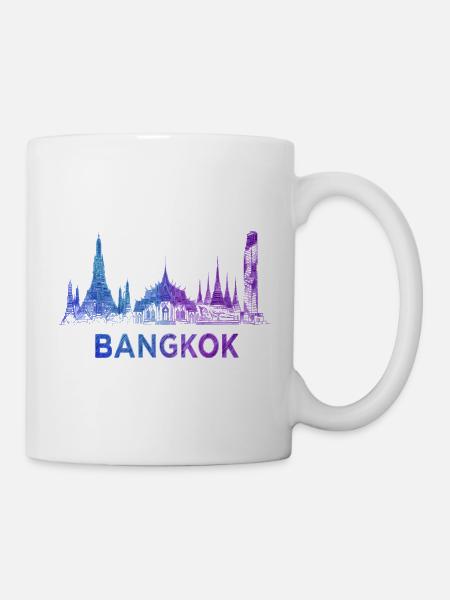 Bangkok Skyline - Tasse - Weiß