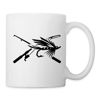 Pêche à la mouche Pêche aux leurres Pêche - Mug blanc - blanc - Droite
