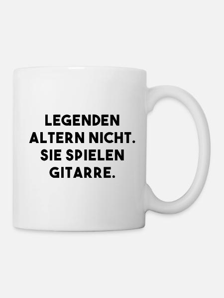 Gitarre Legende - Tasse - Weiß