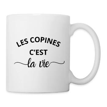 Les copines c’est la vie - Mug blanc - blanc - Droite