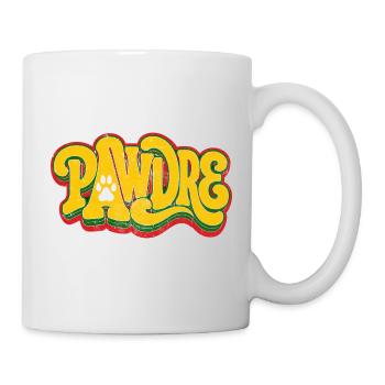 PawDre Reggae Stil mit Pfotenlogo - Tasse - Weiß - Rechts