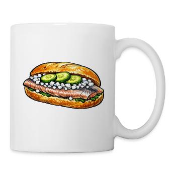 Rouleaux de poisson - Mug blanc - blanc - Droite