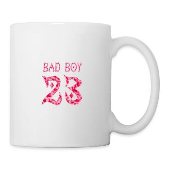 Bad Boy 23 Floral Pink Design - Mug - white - Right
