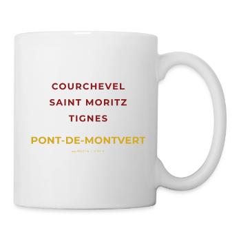 Pont de Montvert Lozère -Courchevel - Saint Moritz - Mug blanc - blanc - Droite