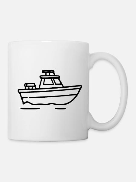 Schiff Boot Reise Geschenk - Tasse - Weiß