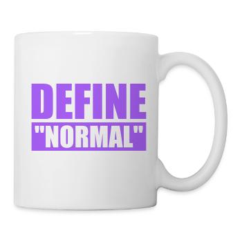 Define Normal Lustig Sarkastisch Definition Grafik - Tasse - Weiß - Rechts