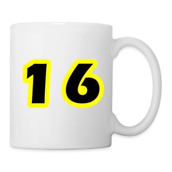 Symbole numérique 16 - Mug blanc - blanc - Droite