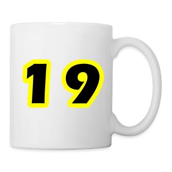Symbole numérique 19 - Mug blanc - blanc - Droite