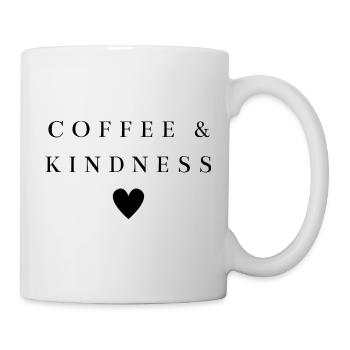 Café & Gentillesse | Chemise qui dit le café - Mug blanc - blanc - Droite