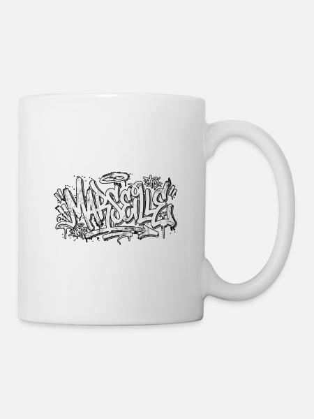 Marseille Graffiti Hip Hop - Tasse - Weiß