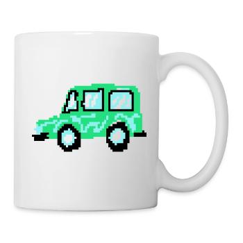 Pixel Car - Mug blanc - blanc - Droite