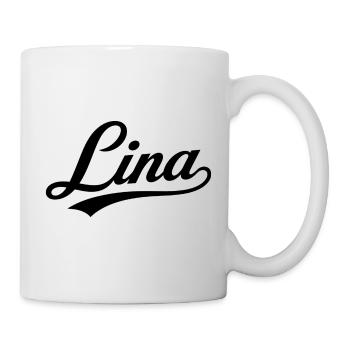 Lina Name Gift Première Famille - Mug blanc - blanc - Droite