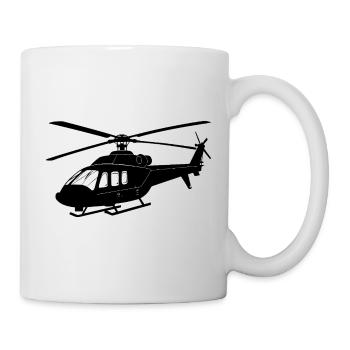 Hélicoptère - Mug blanc - blanc - Droite