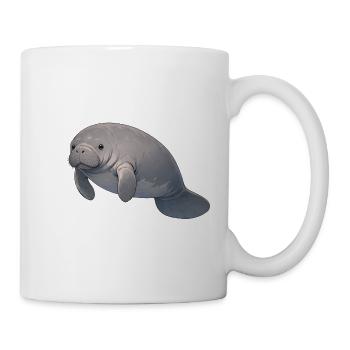 Seekuh - Tasse - Weiß - Rechts