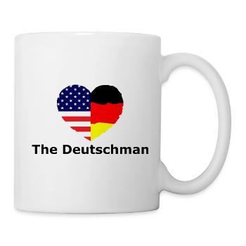 Heart Flag USADeutschland Fusion - Mug - white - Right