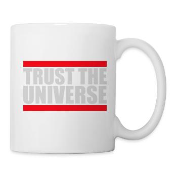 Trust The Universe Spiritual Universe Quote Logo - Mug - white - Right