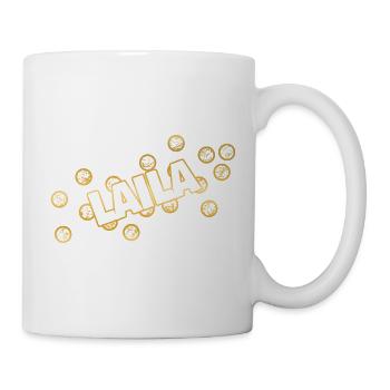 Prénom Laila - Mug blanc - blanc - Droite