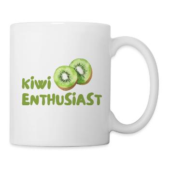 Kiwi Enthusiast - Tasse - Weiß - Rechts