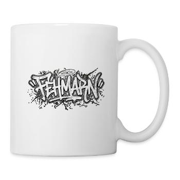 Fehmarn Graffiti Oldschool Hip Hop - Tasse - Weiß - Rechts