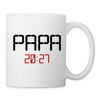 Baby Papa 2027 - Tasse - Weiß - Rechts