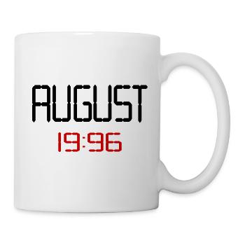 August 1996 - 30. Geburtstag - Tasse - Weiß - Rechts