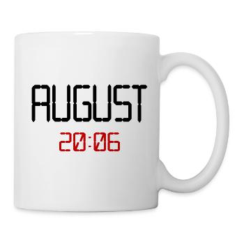 August 2006, 20. Geburtstag - Tasse - Weiß - Rechts