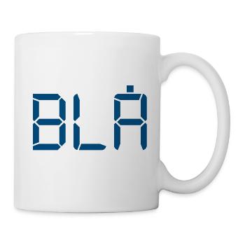 Blue - LCD - Mug - white - Right