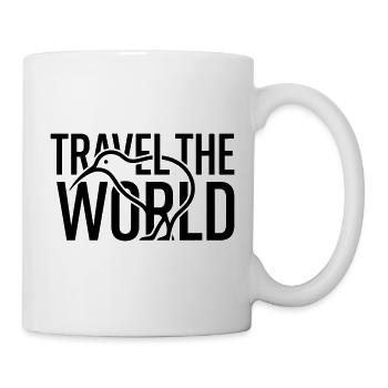 Silhouette des oiseaux kiwi : Voyager dans le monde – Minimaliste - Mug blanc - blanc - Droite