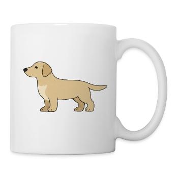 Delicate Retriever Silhouette - Mug - white - Right