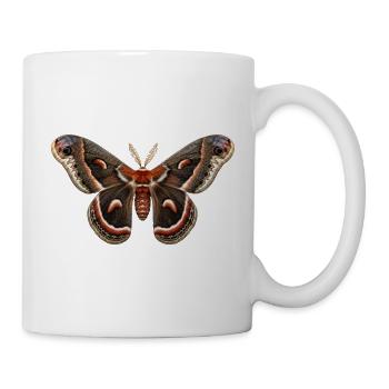 Cécropie de la nuit Hyalophora cécropie - Mug blanc - blanc - Droite
