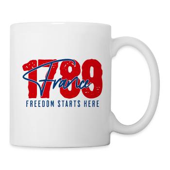 1789 France / Frankreich La liberté commence ici - Mug blanc - blanc - Droite