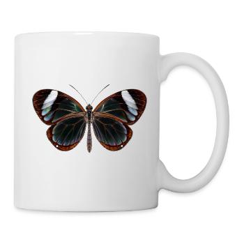 Glasswing Butterfly Greta oto Style réaliste - Mug blanc - blanc - Droite