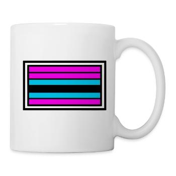 Pride Flagge Streifen Logo - Tasse - Weiß - Rechts