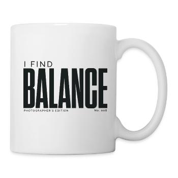 Je trouve l’équilibre | Édition du photographe - Mug blanc - blanc - Droite