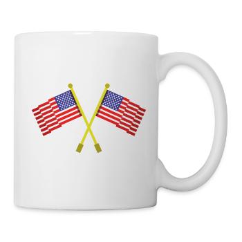 Flagge der Vereinigten Staaten - Tasse - Weiß - Rechts