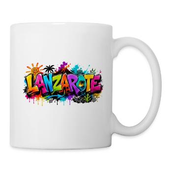 Lanzarote - Graffiti - Canary Islands - Kanaren - Tasse - Weiß - Rechts